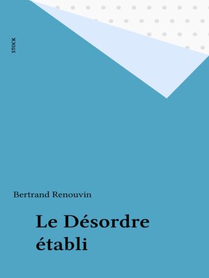 cover image of Le Désordre établi